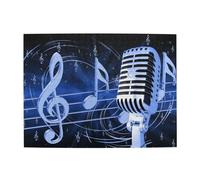 Wooden Jigsaw Puzzle For Adults & Kids, Microphone Music Notes, Wooden Brain Teaser Puzzle, 500 Piece Stress Relief Puzzle Therapy, Educational Wall Art With Storage Box, Stress Relief Fidget Toy