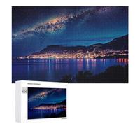 Wooden Jigsaw Puzzle for Adults, Monaco By Night, 1000 PCS