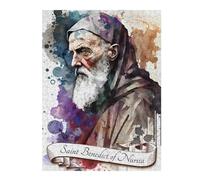 Wooden Jigsaw Puzzle for Adults, Saint Benedict of Nursia, 500 PCS