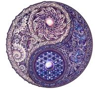 Wooden Jigsaw Puzzle Mandala Yin-Yang - 200pcs Medium