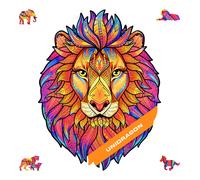 Wooden Jigsaw Puzzle Mysterious Lion - Medium 192pcs