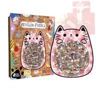 Wooden Jigsaw Puzzle,Parent-Child Interaction Early Education Toy - Animal Shape Wooden Jigsaw Puzzle - for Women Men Kids Son Daughter Teens