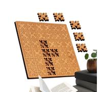 Wooden Jigsaw Puzzle Set - Mind Challenging Game | 14.7x12.7cm and 14.7x14.7cm Boards with Reverse Thinking Design, Durable Wood Material with SILKY Finish, Fun Puzzle Activity