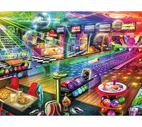 Wooden Jigsaw Puzzles 1000 Pieces,Aimee Stewart Blacklight Bowling Puzzles For Adults Premium Picture Puzzle Multicoloured Puzzle Toys For Boys Girls Adults