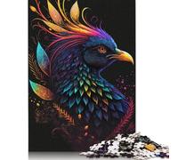 Wooden Jigsaw Puzzles 500 Pieces Animal Phoenix Wood Puzzles Educational Puzzles Toys for Boys And Girls Christmas And Birthday Gifts 500pcs (52x38cm)