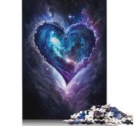 Wooden Jigsaw Puzzles 500 Pieces Galaxy Love Cloud Puzzle Family Game Jigsaws Best Gift for Adults And 500pcs (52x38cm)