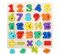 Wooden Jigsaw Puzzles for 3 4 5Year Old Kids Numbers & ABC Alphabet Learning Toys - Early Education Toys-Wooden Puzzles Montessori Toys for Girls Boys Gifts. (Numbers)