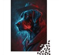 Wooden Jigsaw Puzzles for Adults 1000 Piece Canine Crime Solver Jigsaw Puzzles for Adults Challenging Game Brain Teasers 1000pcs (75x50cm)