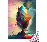 Wooden Jigsaw Puzzles for Adults 1000 Piece Fantasy Landscapes Jigsaw Puzzles for Adults Challenging Game Brain Teasers 1000pcs (75x50cm)