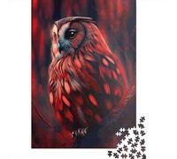 Wooden Jigsaw Puzzles for Adults 1000 Piece Owl Animal Jigsaw Puzzles for Adults Challenging Game Brain Teasers 1000pcs (75x50cm)