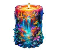 Wooden Jigsaw Puzzles for Adults & Kids - Enchanted Flame Jigsaw Puzzles 210pcs, Artistic Wall Decor & Birthday Gift Idea for Friends, Home Office Puzzle (34x23.4cm, 10+ Years)