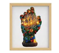 Wooden Jigsaw Puzzles for Adults - Palm Design Educational Brain Teaser Game | Irregular Wood Puzzles - for Apartment Bedroom Home Gathering Party Holiday