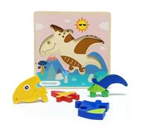Wooden Jigsaw Puzzles for Toddlers, Dinosaur Animals Puzzles for Girls Boys 2 3 Year Old, Montessori Wooden Toys for Kids Gifts, Educational Toys Gifts(Pterosaur)