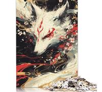 Wooden Jigsaw Puzzles Toy for 1000 Pieces God of Foxes Puzzles Boys Girls Jigsaws Learning Games for 18+ Year Olds 1000pcs (75x50cm)
