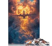 Wooden Jigsaw Puzzles Toy for 500 Pieces Cloud Aircraft Puzzles Boys Girls Jigsaws Learning Games for 18+ Year Olds 500pcs (52x38cm)