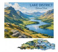 Wooden Jigsaw, Themed Puzzle, Lake District NationalPark, 1000 Pieces | A focused indoor hobby: solo or shared leisure over several sessions.