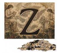Wooden Jigsaw, Themed Puzzle, Vintage Alphabet Z, 1000 Pieces | Section-by-section building - a simple way to organise the image over several sessions.