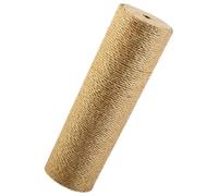 Wooden Jute Rope Cat Scratching Post Replacement Column with Base | Indoor Cat Play Area, Thick Sisal-wrapped Design, Easy Setup for Owners, Sturdy Structure
