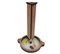 Wooden Kaleidoscope Craft, Educational DIY Toy, Compact Size 3D Rotating Lens for Outdoor Fun, Hands On Nature Discovery, Children Festival Game, Home School Play Birthday Celebration for Learners