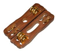 Wooden Kartal Pair Percussion Hand Cymbals Indian Musical Instrument For Kirtan, Pooja, Temple, Home Decor, Concert - Pack Of 1 Pair