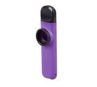 Wooden Kazoo Flute, ABS Beautiful Sounds Great Workmanship Kazoo Flute Ideal Portable Present with 8-Piece Diaphragm for Melody (Purple)