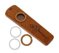 Wooden Kazoo Instrument Brown Flute Structure for Easy Playing
