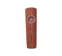 Wooden Kazoo, Stress Relief Through Music, Easy to Play, Unleash Musical Creativity with Replaceable Flute Film for Adult Music Beginner (Sapele Wood)