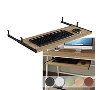 Wooden Keyboard Shelf, Sliding Tray Under Desk, 5 Colors, Keyboard & Mouse Drawer, Perfect for Home, Office, Study Desk - Enhance Workspace nization.