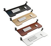 Wooden Keyboard Tray with 36cm Ball Bearing Slides - Expands Desk Space for Keyboard & Mouse Underneath Drawer for a Clutter-Free Workspace