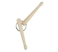 Wooden Keychain Small Elegant Keychain Gift Delicate Beech Fine Workmanship for Bag (2 Sticks)