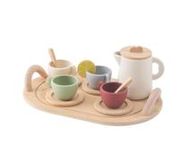 Wooden Kids Tea Set,Play Toy Accessories,Tea Party Set Teapot Teacup Utensil,BPA Simulation