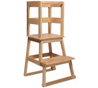 Gr8 Home Wooden Childrens Kids Toddler Nursery Learning Step Stool Stairs Ladder Stand Kitchen Helper Tower Furniture