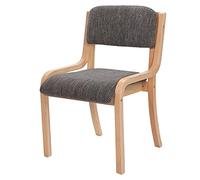 Wooden Kitchen Dining Chairs, Stackable Upholstered Design with Backrest, Easy Assembly for Office and Reception, Perfect for Dining Rooms, T5