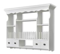 vidaXL Wooden Kitchen Wall Cabinet White Cupboard Storage Shelf Display Unit