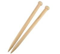 Wooden Knitting Needles,15/20/25 MM Big Knitting Needle Super Chunky Yarn and Larger Knitting Project,DIY Sweater Yarn Knitted Accessories 20mm