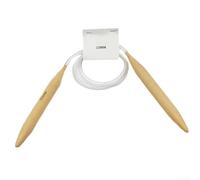 Wooden Knitting Needles with Tube, 80cm Round Circular Needles Sweater Crochet, Thick Hand Sewing Tools in 15mm 20mm 25mm Sizes(15mm)