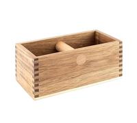 Wooden Knock Container (22x10x9cm)-Sustainable Tee Container for Portafilter and Coffee Grounds, Perfect Barista Coffee Accessories, Knock Box for Easy Knocking, Easy to Clean, Coffee Grounds
