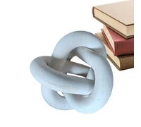 Wooden Knot - Wooden Chain | 3 Link Table Decoration for Dining Room, 1 Pack, Hand Carved Pine Chain for Home, Boho Farmhouse Aesthetic, Modern Shelf Decor