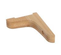 Wooden L-shaped Shelf Bracket Triangle Floating Shelf Support for Cabinets | Solid Bamboo and Wood Material, Hidden Mounting Design, Easy Removal, for Wall-mounted Shelving