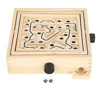 Wooden Labyrinth Game Balance Board Table Maze Classic Mind Challenging Maze Maze Game Board Maze Board Game with Track Ball for Kids and Adults