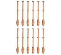 Wooden Lace Bobbins 12PCS - Tatting Shuttle Set for Weaving and Crochet | Lacemaking Bobbins and Wooden Shuttles for Knitting Sweaters, Hats, Scarves, Gloves, Socks, and Handmade Crafts