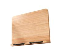 Wooden Laptop Reading Stand with Anti-Slip Design to Improve Your Posture While Working or Studying, Wooden Book, Adjustable Foldable Desktop Holder for Books, Tablets, Laptops, Natural Wood Desk