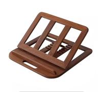 Wooden Laptop Stand - Adjustable Height Riser for Desk - Hollow Design for Heat Dissipation - Folding Laptop Holder with Multiple Angles