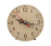 Wooden Large Wall clocks Battery Operated, Farmhouse Living room decor wall clock, Non Ticking Silent Clock For Bedroom, Rustic Country Village
