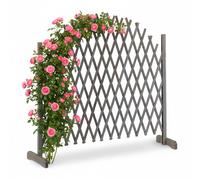 Wooden lattice Garden Trellis Climbing Frame Balcony Privacy Screen Natural Wood