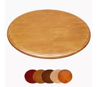 Wooden Lazy Susan Serving Tray, 30in Round Rotating Serving Plate for Dining Table Centerpiece, Smooth Turntable, High Load Capacity