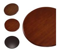 Wooden Lazy Susan Turntable24in 28in 32in 36in Rotating Serving Tray for Dining Table & Rustic Countertop (Dark Walnut 36in) Perfect for Entertaining & Protection
