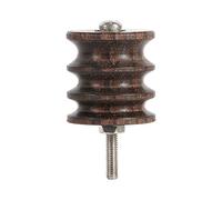 Wooden Leather Burnisher, Akozon Leather Burnishing Tool Leather Burnisher Leather Craft Kit Wooden Leather Craft Burnisher Polished Slicker Set Grinding Tip(3 Slots)