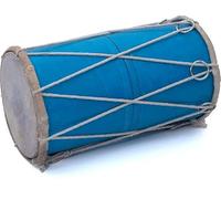 Wooden & Leather Classical Indian Folk Tabla Drum Set Hand Percussion Drums World Musical Instruments Punjabi Dhol Dholak Dholki 10 x 6 Inches Fun Birthday Housewarming Gift Ideas