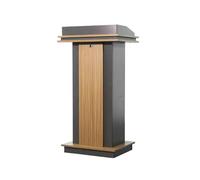 Wooden Lectern Podium Stand - Floor-Standing Presentation Station for Classroom, Office, and Restaurant Use - Ideal for Teachers and Public Speaking Events